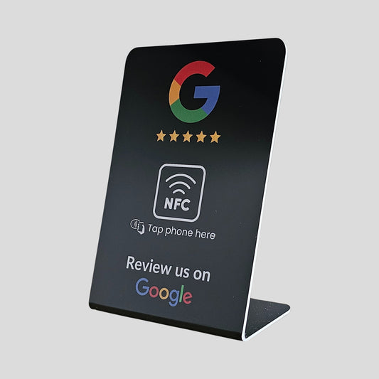 Black NFC Google Review Stand