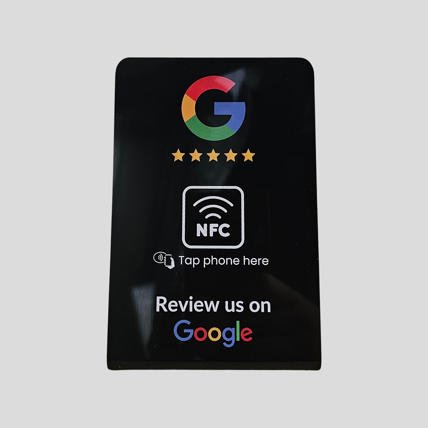 Black NFC Google Review Stand