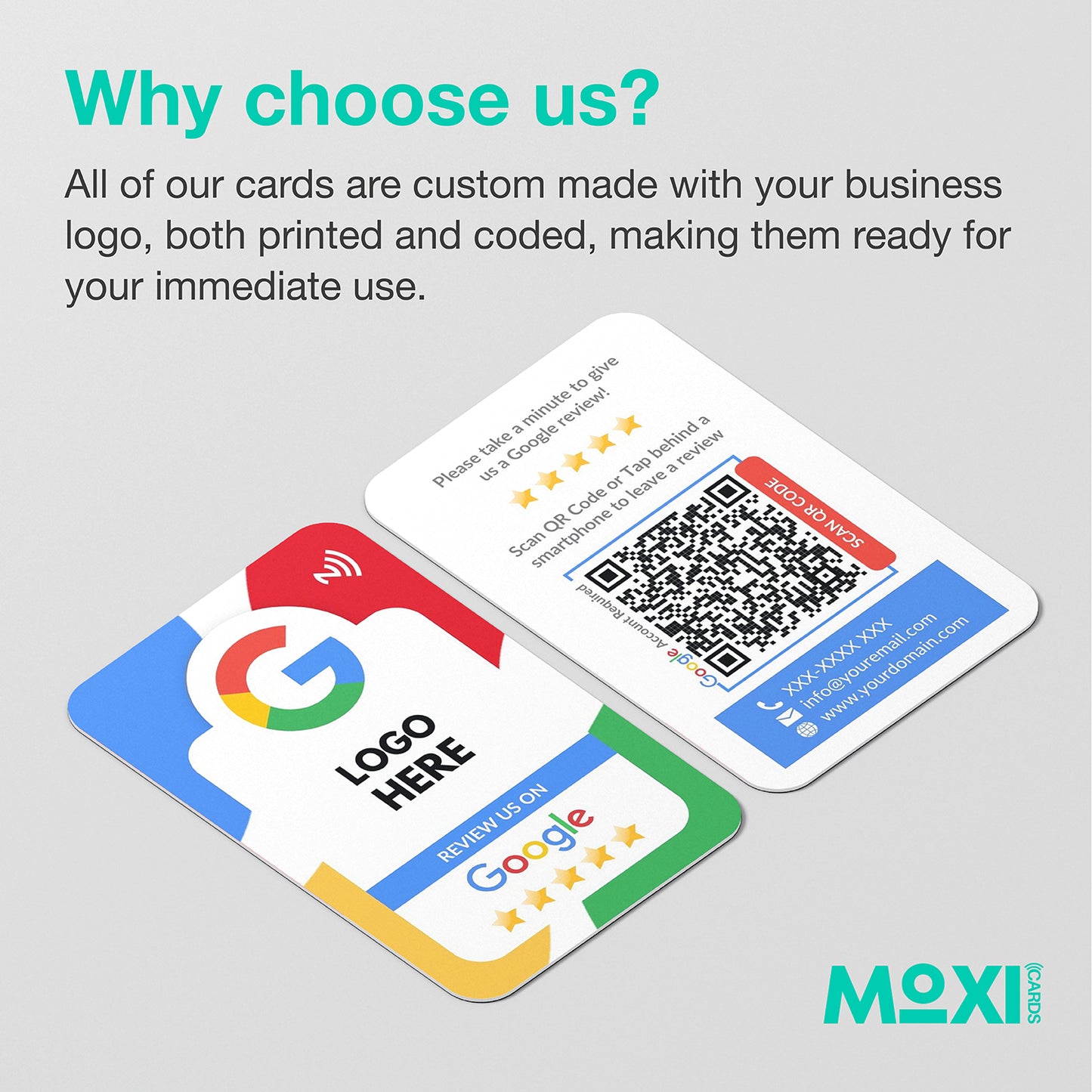 NFC Google Review Card - Single or Double Sided