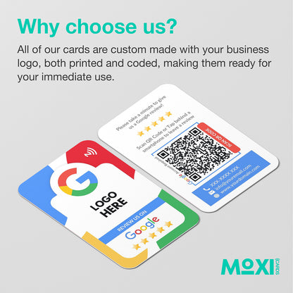 NFC Google Review Card - Single or Double Sided