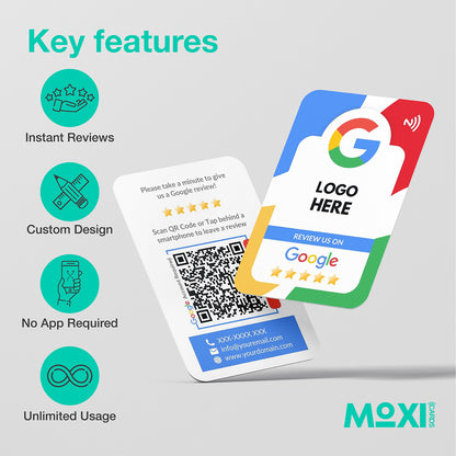 NFC Google Review Card - Single or Double Sided