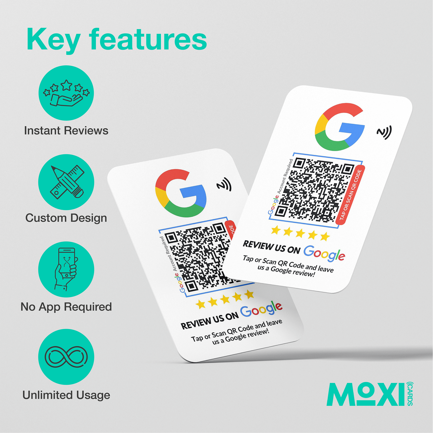 NFC Google Review Card - Single Sided