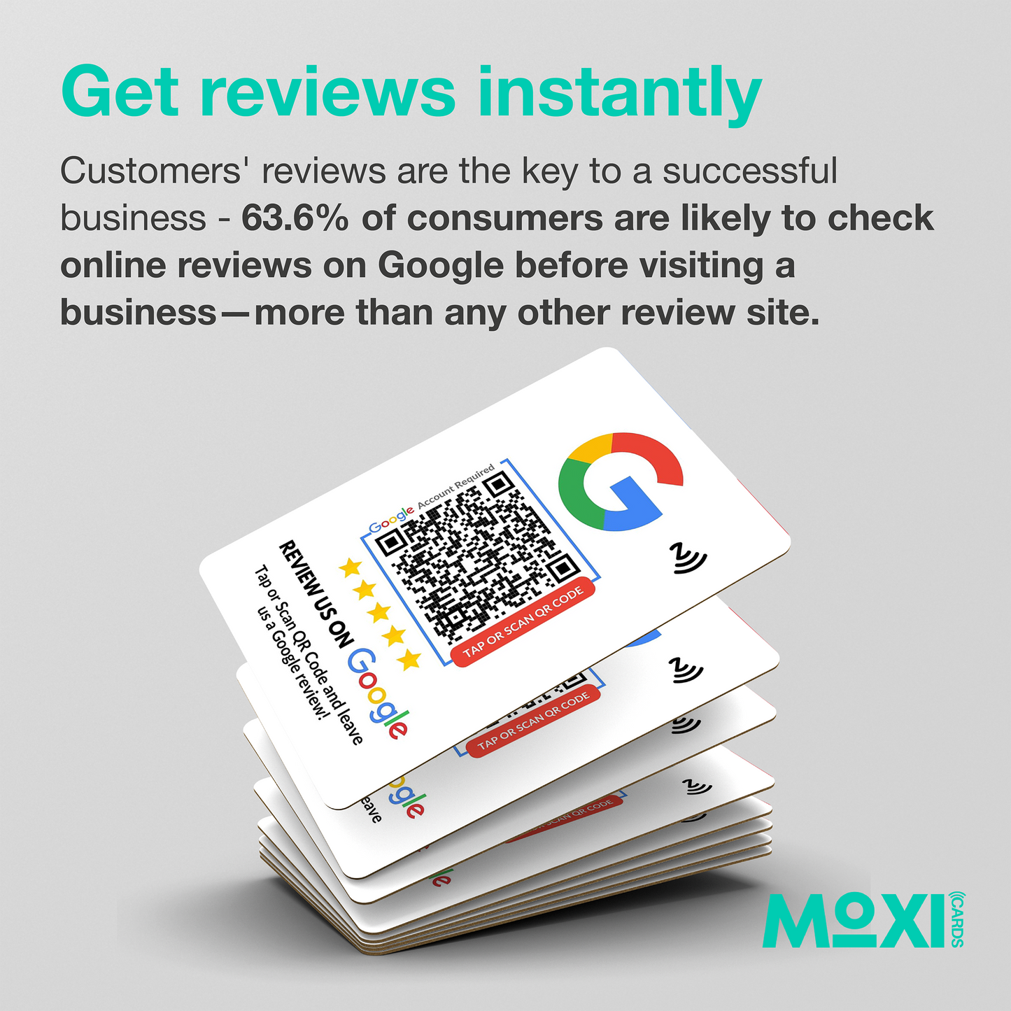 NFC Google Review Card - Single Sided