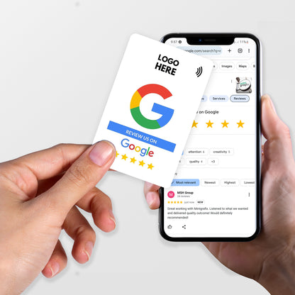 NFC Google Review Card - Single or Double Sided