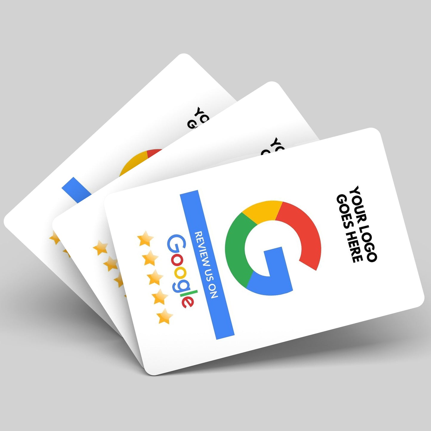 QR Code Google Review Paper Card - White Double Sided